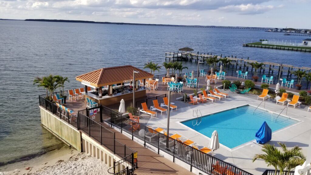 Ocean City Aloft Pool, Bar, and Bay View